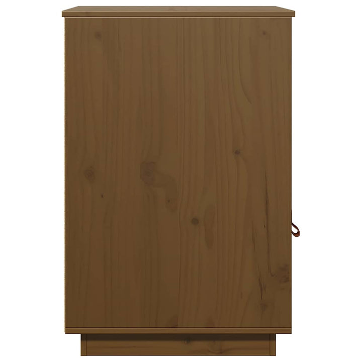 skrivebordsskab 40x50x75 cm massivt fyrretræ gyldenbrun