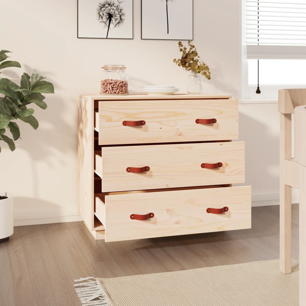 skænk 80x40x75 cm massivt fyrretræ