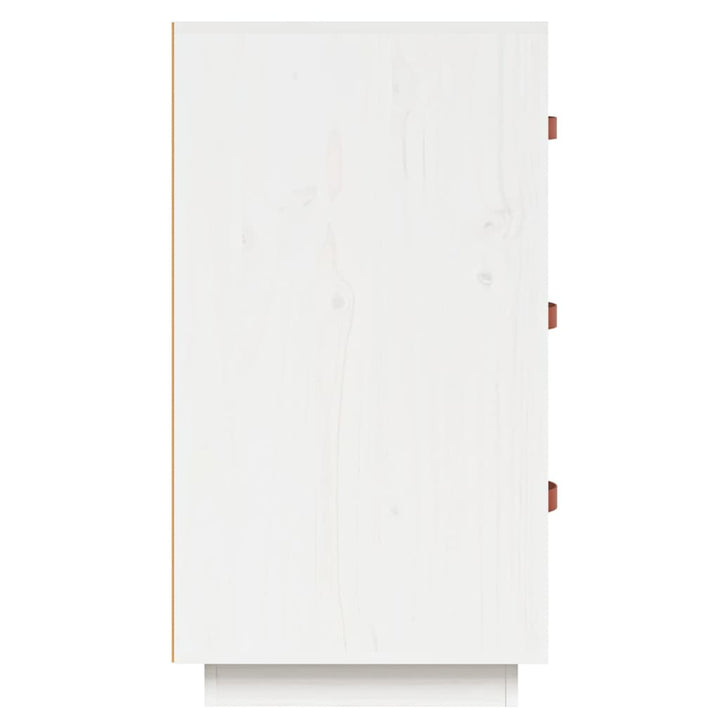 skænk 80x40x75 cm massivt fyrretræ hvid
