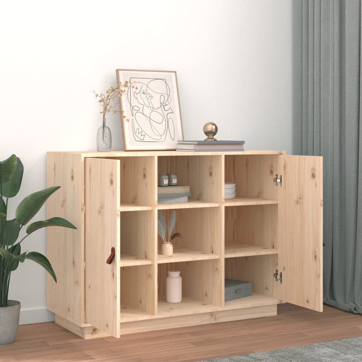 skænk 110x40x75 cm massivt fyrretræ