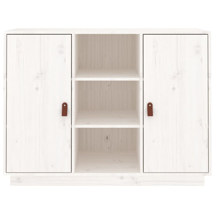 skænk 100x40x75 cm massivt fyrretræ hvid