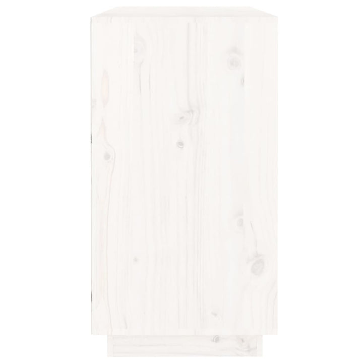 skænk 100x40x75 cm massivt fyrretræ hvid