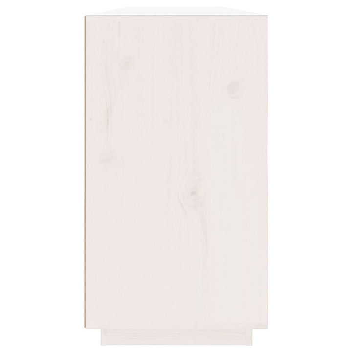 skænk 100x40x75 cm massivt fyrretræ hvid