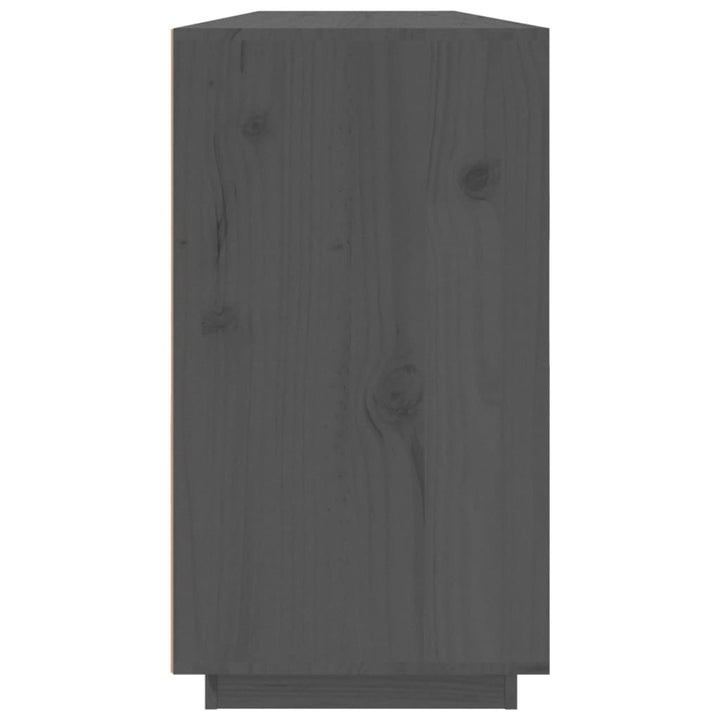 skænk 100x40x75 cm massivt fyrretræ Grå