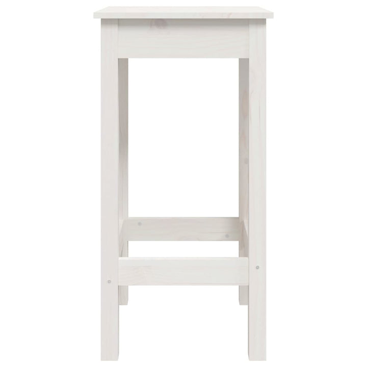 barstole 2 stk. 40x40x78 cm massivt fyrretræ hvid