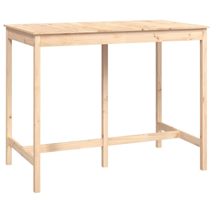 barbord 140x80x110 cm massivt fyrretræ