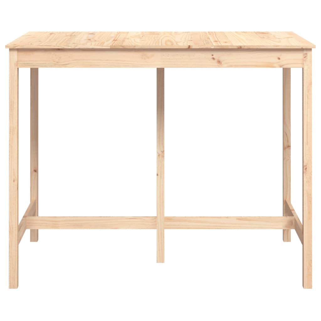 barbord 140x80x110 cm massivt fyrretræ