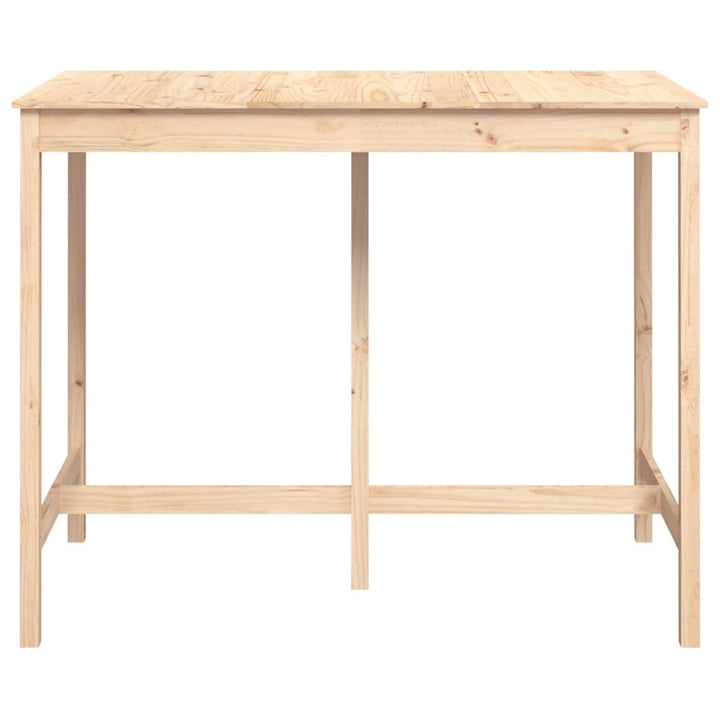 barbord 140x80x110 cm massivt fyrretræ