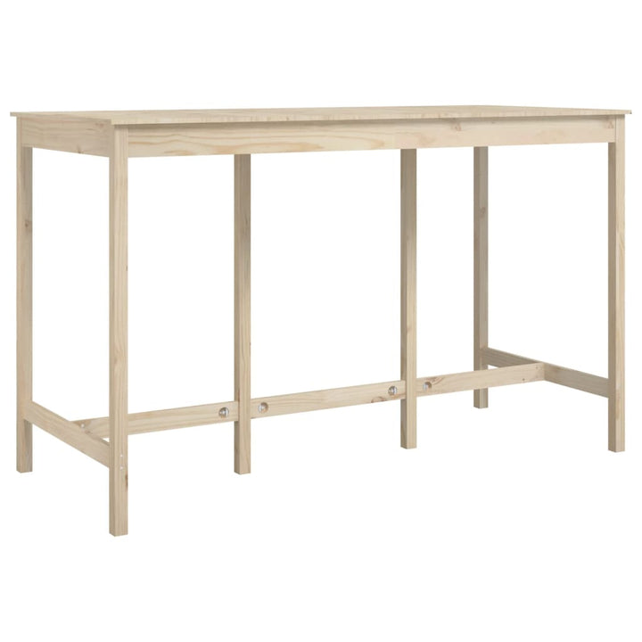 barbord 180x80x110 cm massivt fyrretræ
