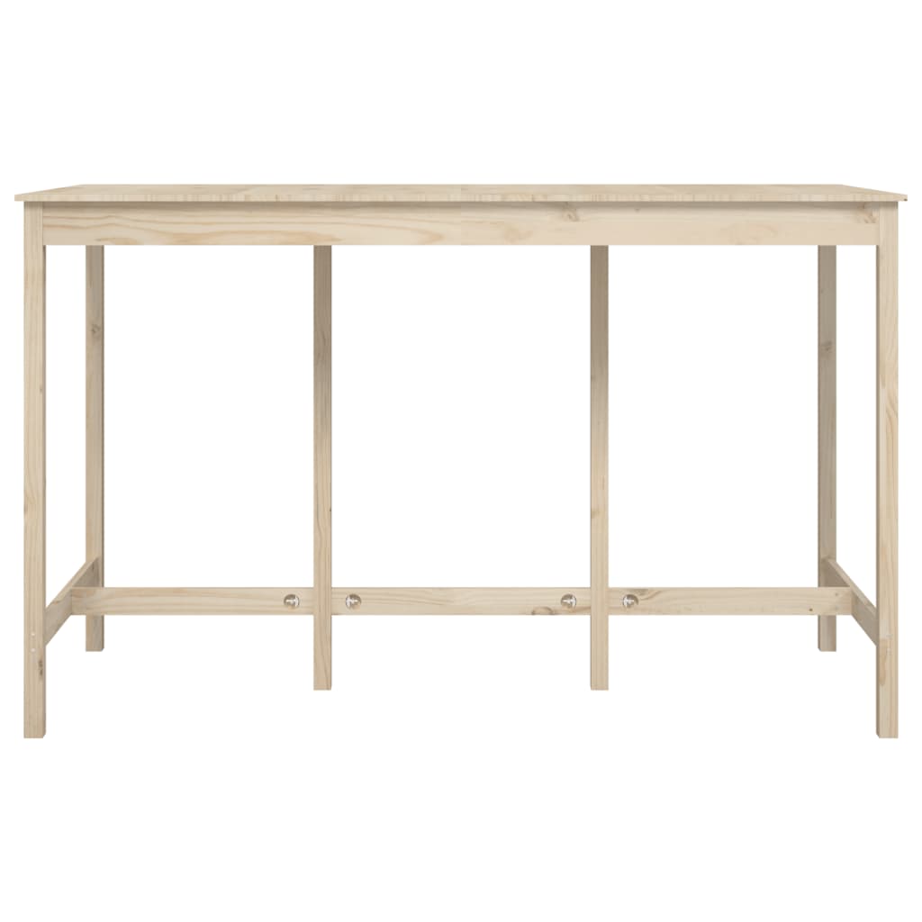 barbord 180x80x110 cm massivt fyrretræ