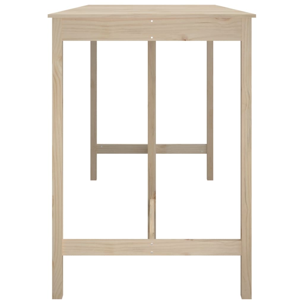 barbord 180x80x110 cm massivt fyrretræ