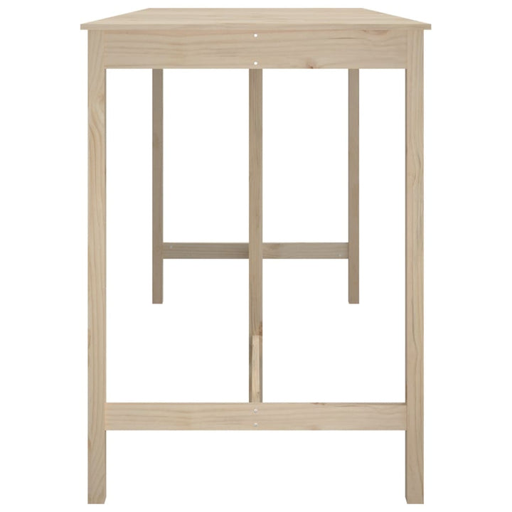 barbord 180x80x110 cm massivt fyrretræ