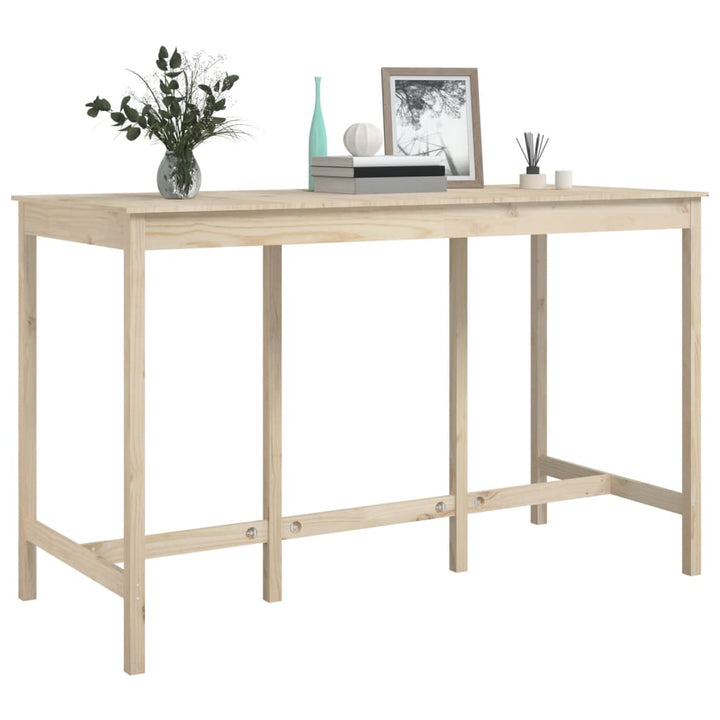 barbord 180x80x110 cm massivt fyrretræ