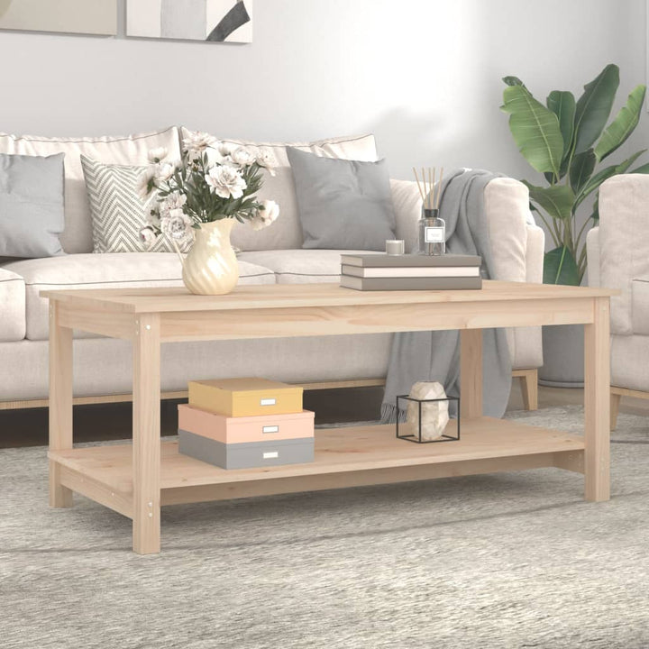 sofabord 110x55x45 cm massivt fyrretræ