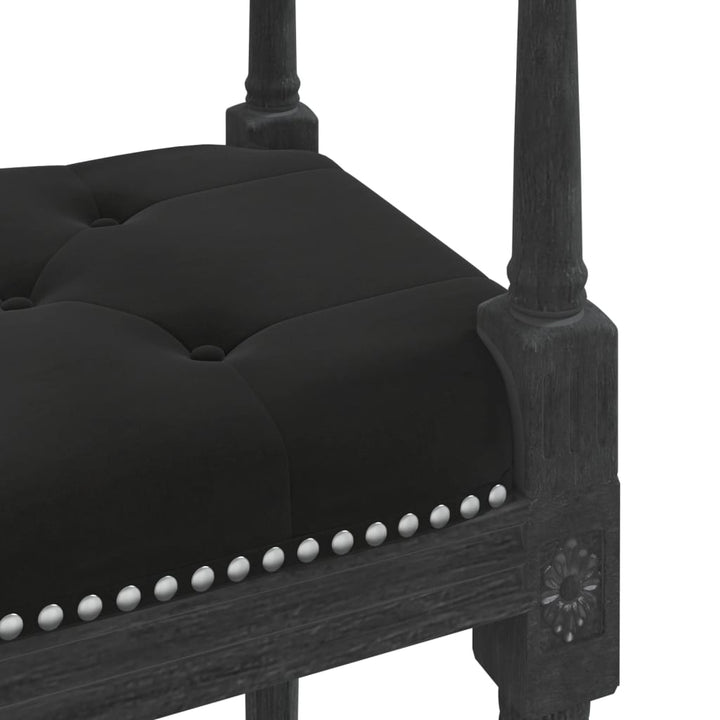 bænk 110x40x70 cm velour sort