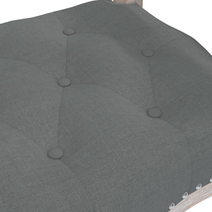 bænk 110x45x60 cm stof mørkegrå