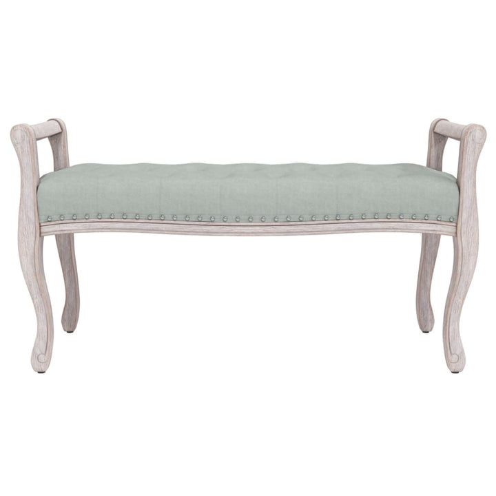bænk 110x45x60 cm velour lysegrå