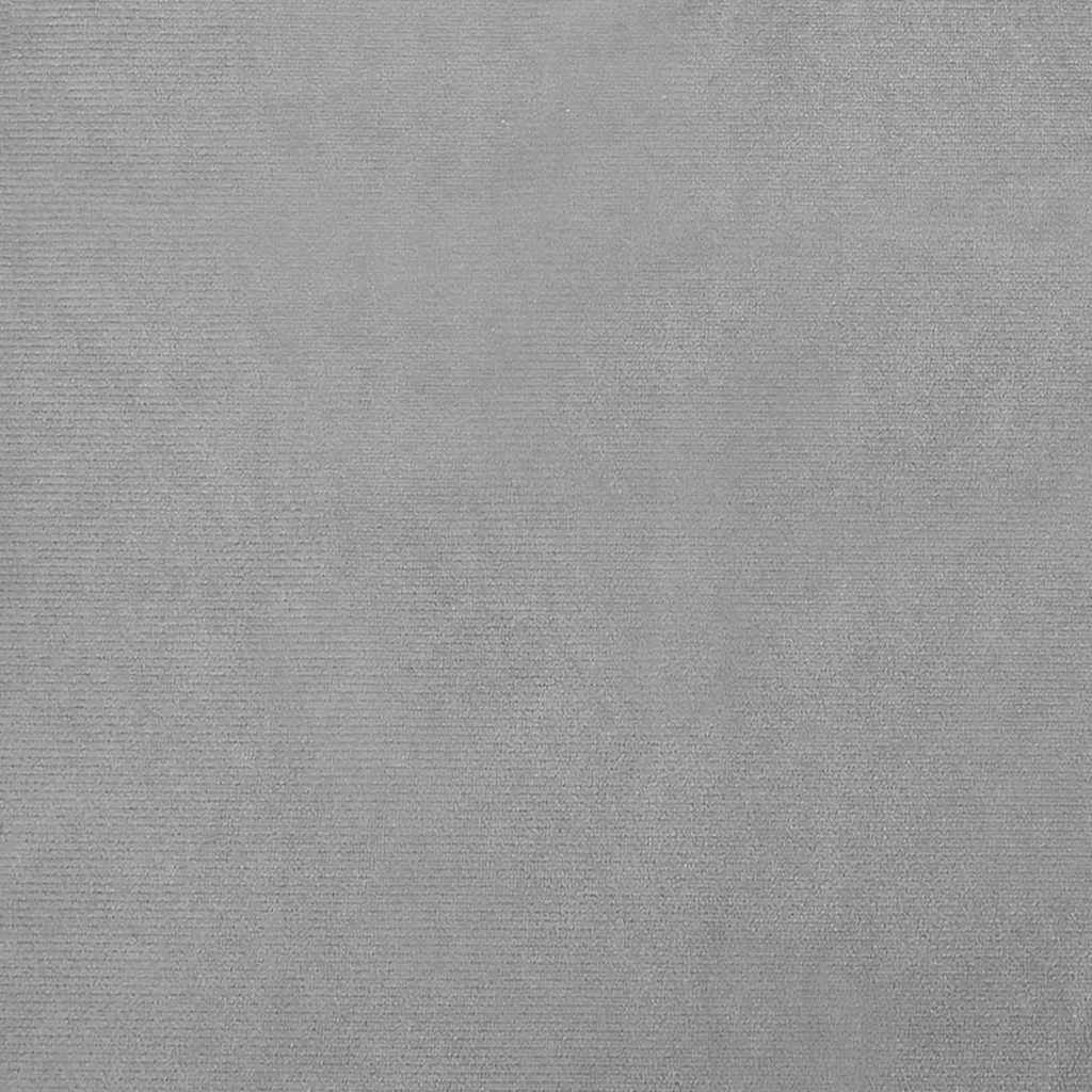 hundeseng 95x55x30 cm velour lysegrå