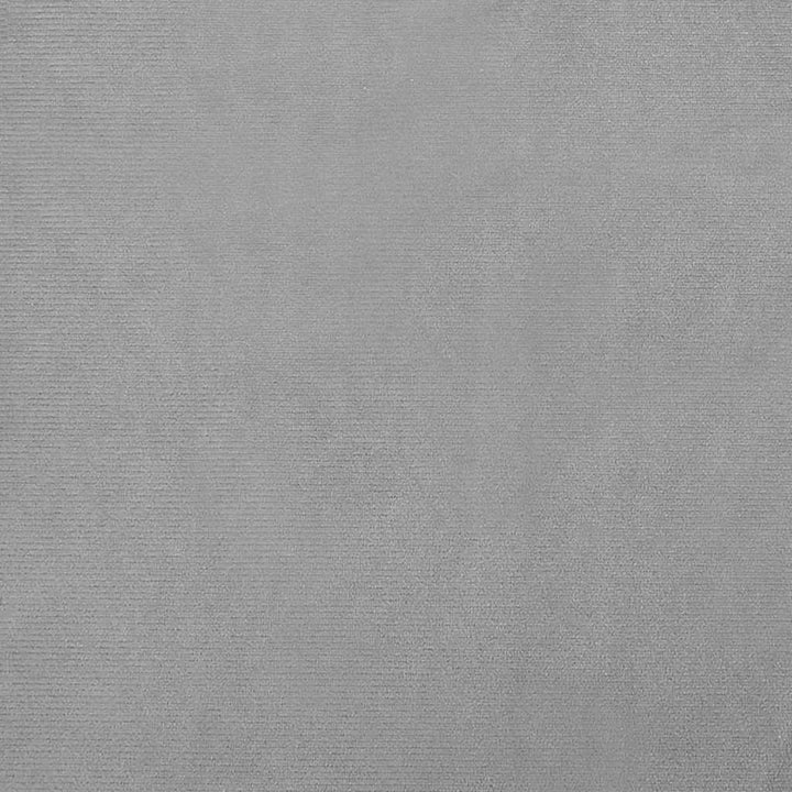 hundeseng 95x55x30 cm velour lysegrå