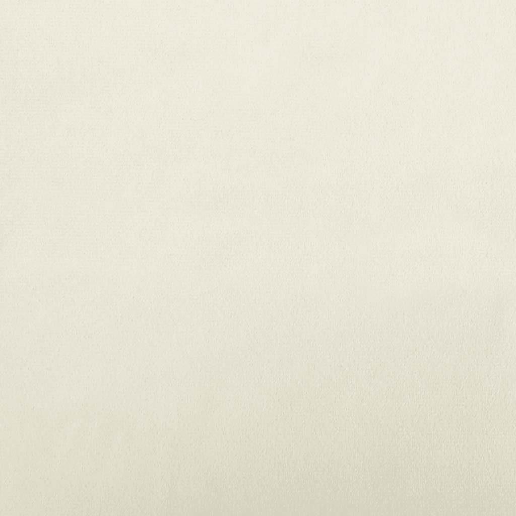 hundeseng 95x55x30 cm velour cremefarvet