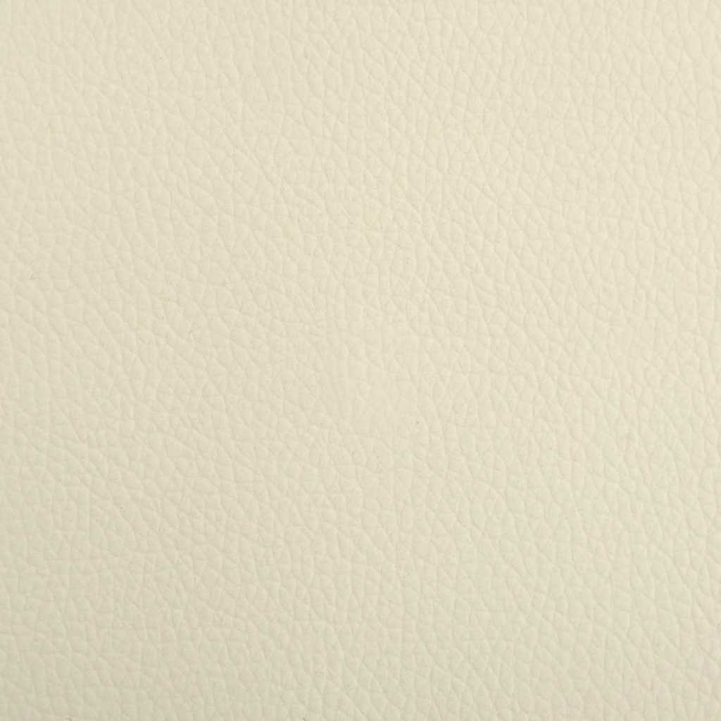 hundeseng 95x55x30 cm kunstlæder cremefarvet