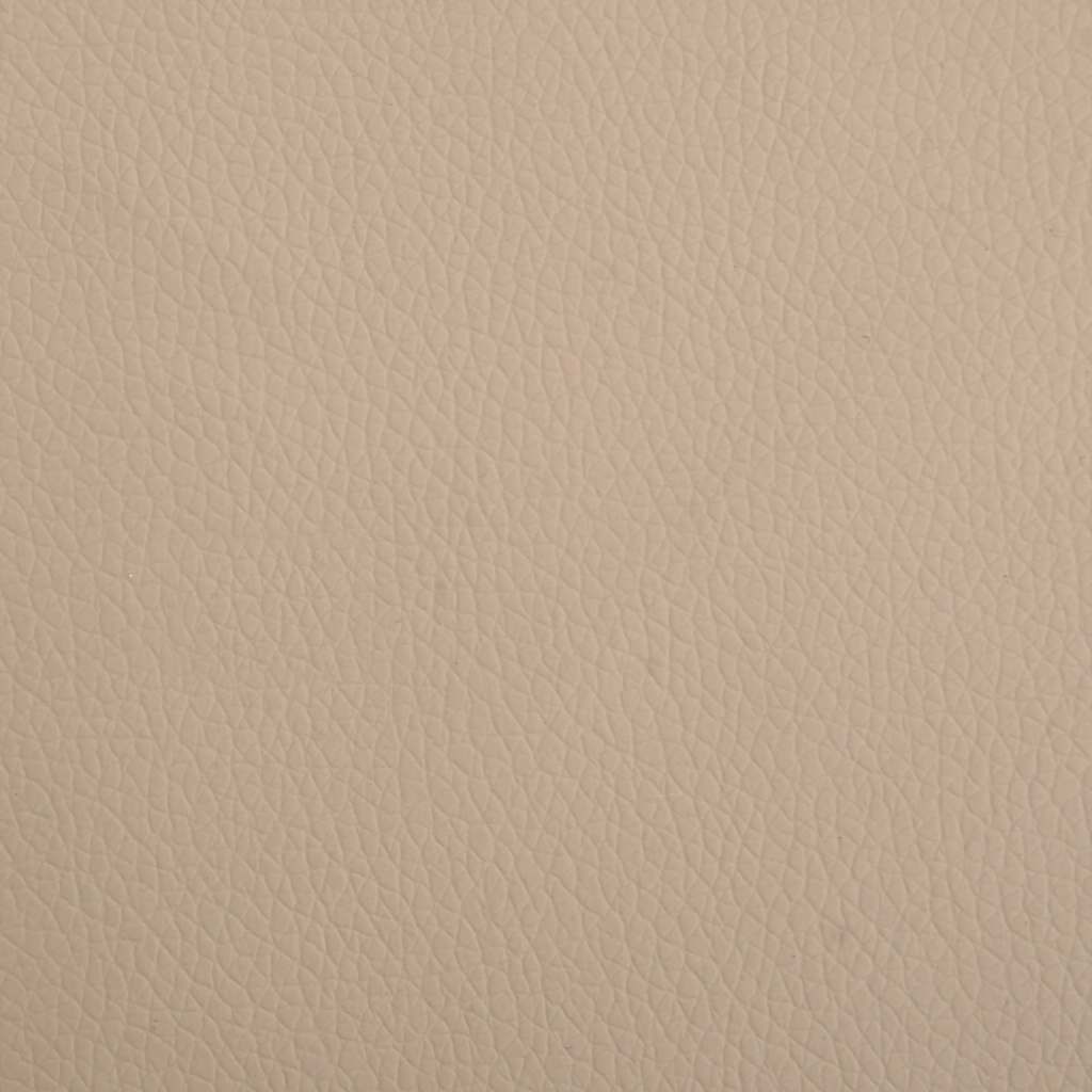 hundeseng 95x55x30 cm kunstlæder cappuccinofarvet