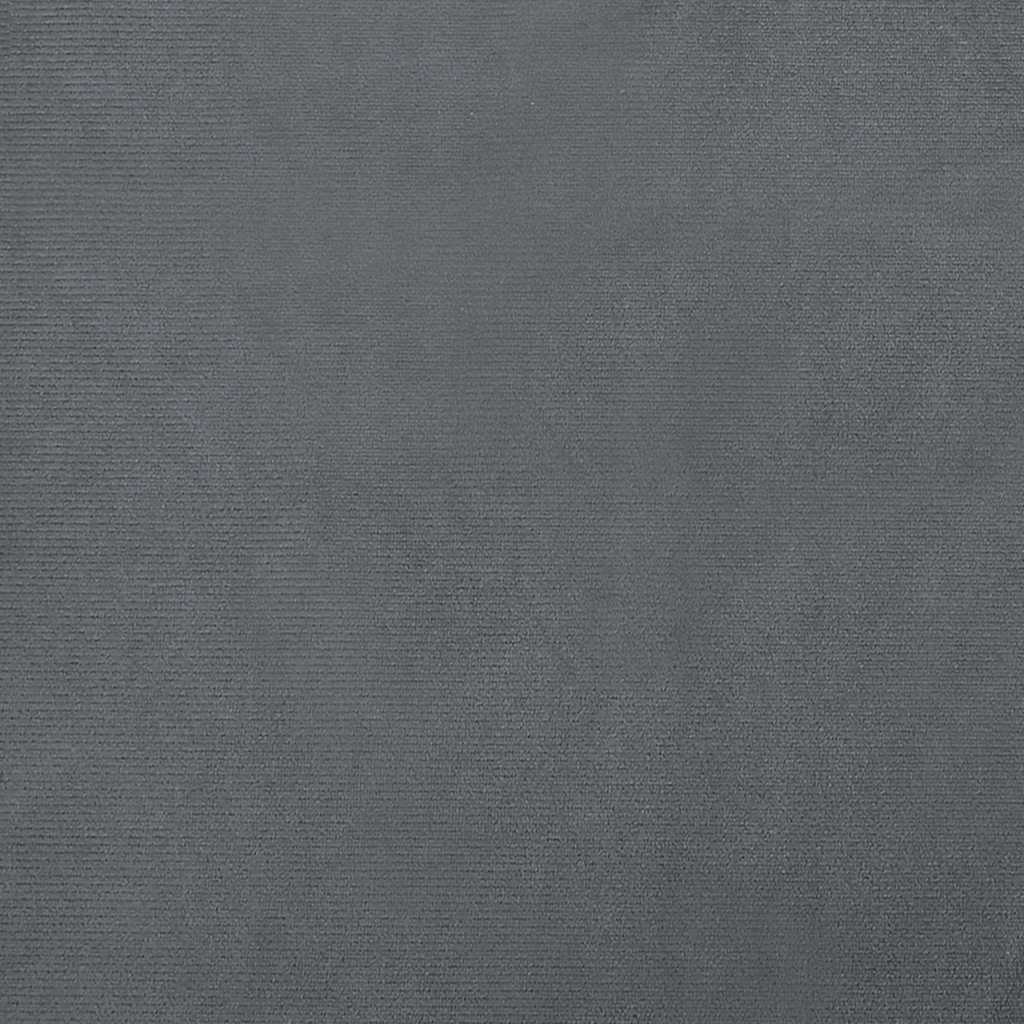 hundeseng 90x53x30 cm velour mørkegrå