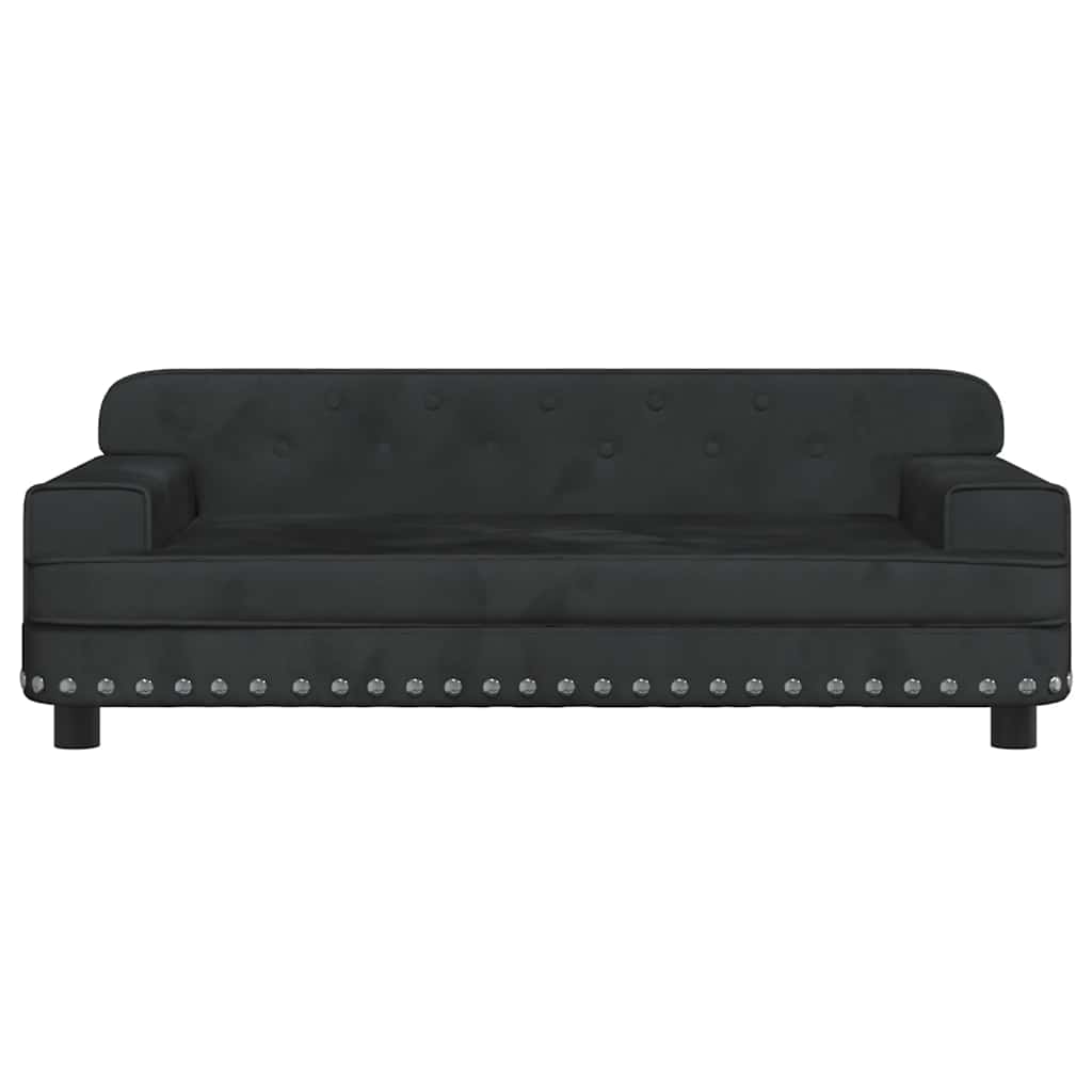 hundeseng 90x53x30 cm velour sort