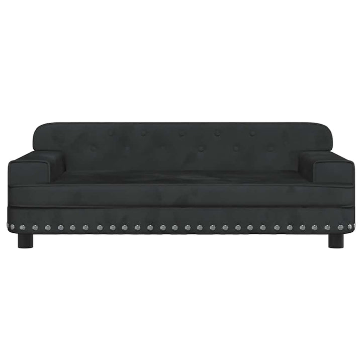 hundeseng 90x53x30 cm velour sort