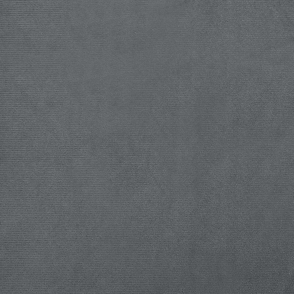 hundeseng 70x45x30 cm velour mørkegrå