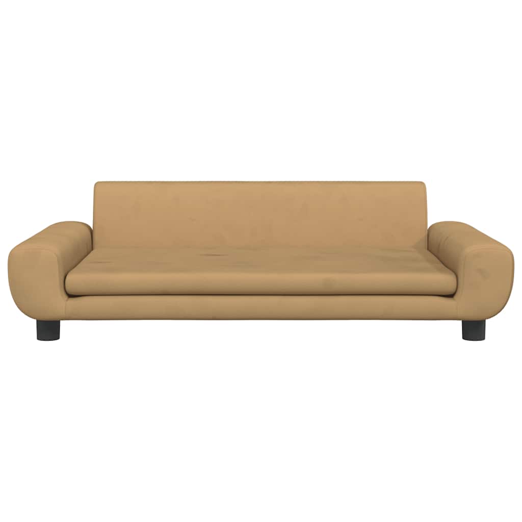 hundeseng 100x54x33 cm velour brun