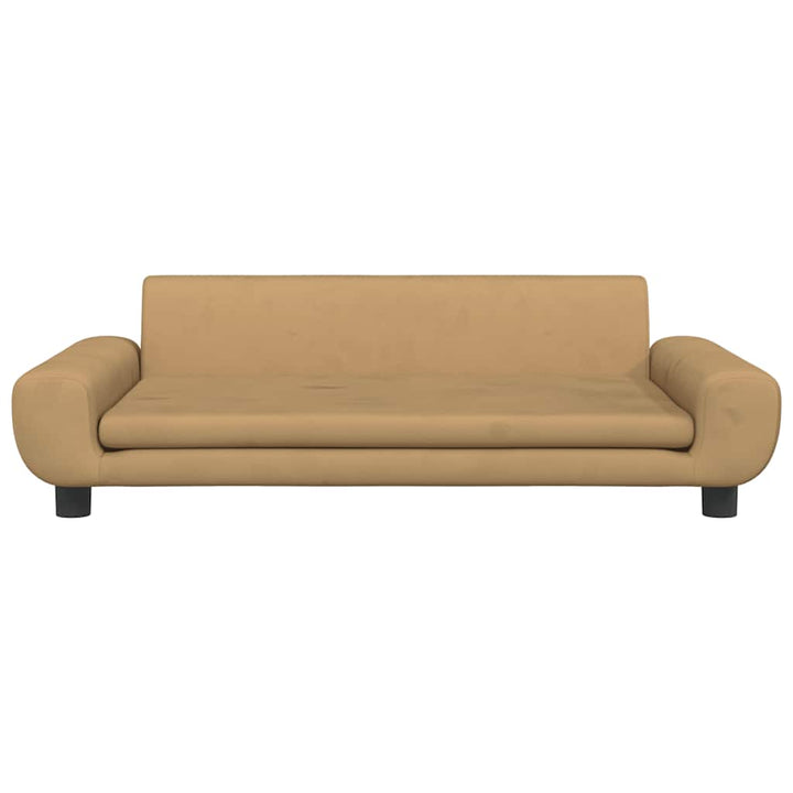 hundeseng 100x54x33 cm velour brun