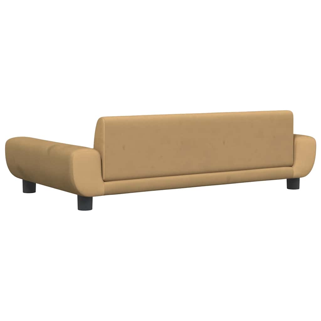 hundeseng 100x54x33 cm velour brun