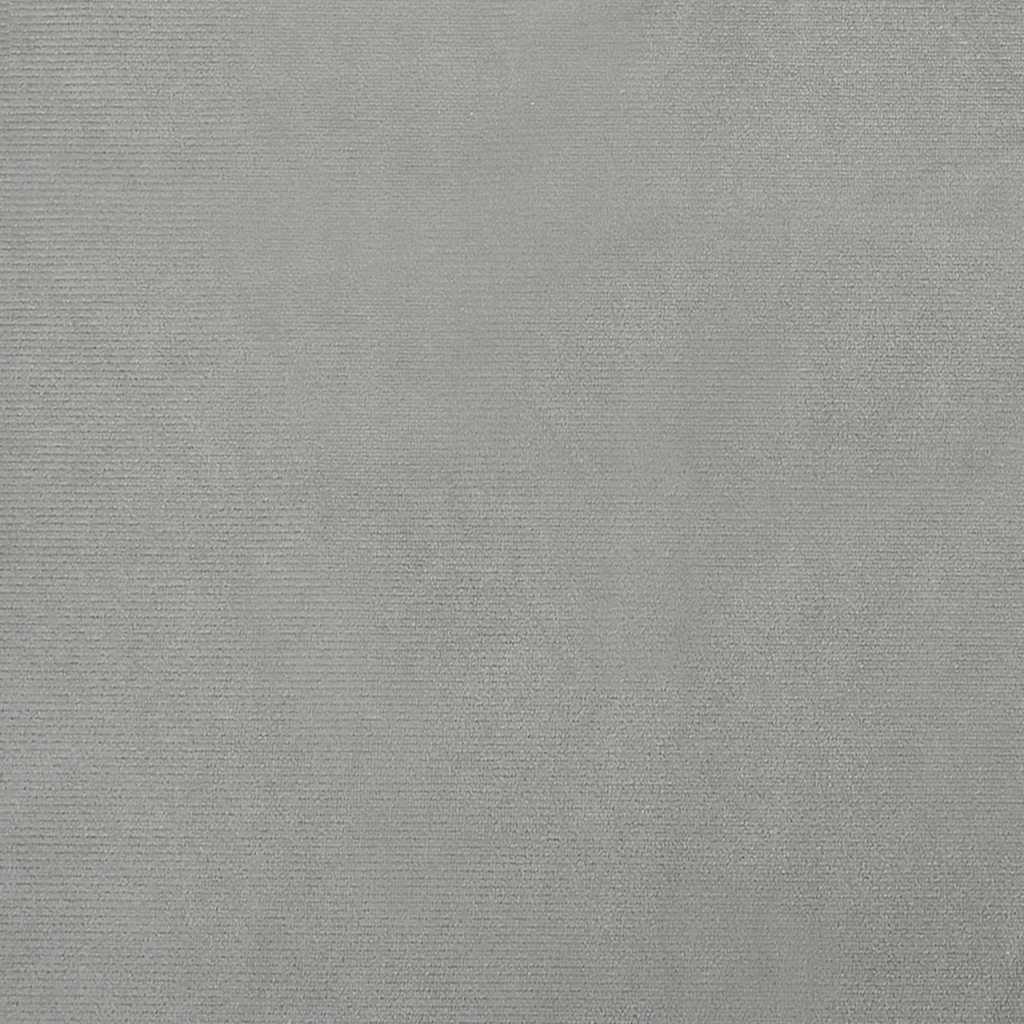 hundeseng 100x50x21 cm velour lysegrå