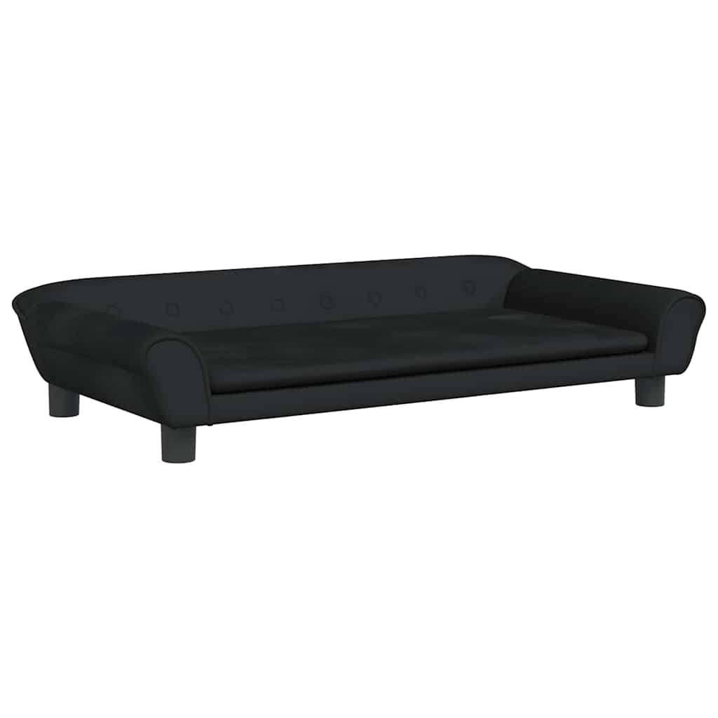 hundeseng 100x50x21 cm velour sort