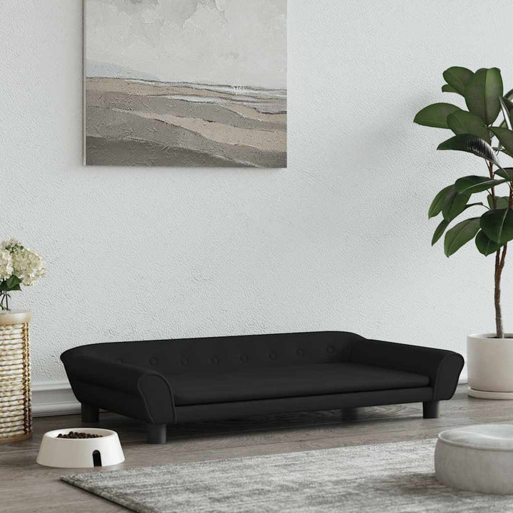hundeseng 100x50x21 cm velour sort