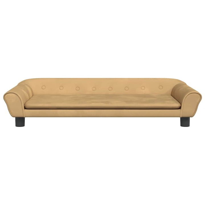 hundeseng 100x50x21 cm velour brun