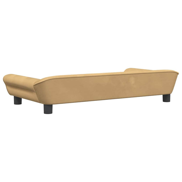 hundeseng 100x50x21 cm velour brun