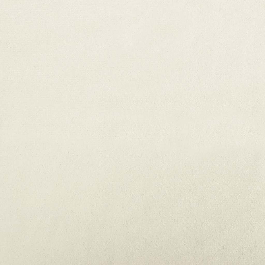 hundeseng 100x50x21 cm velour cremefarvet