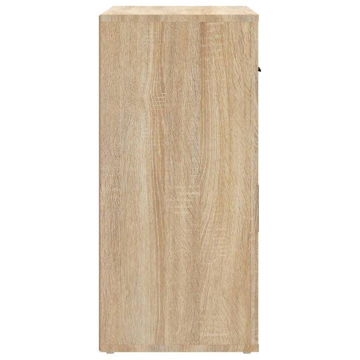 skænk 80x33x70 cm konstrueret træ sonoma-eg