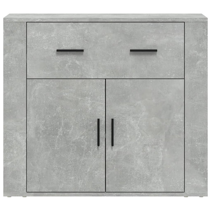 skænk 80x33x70 cm konstrueret træ betongrå