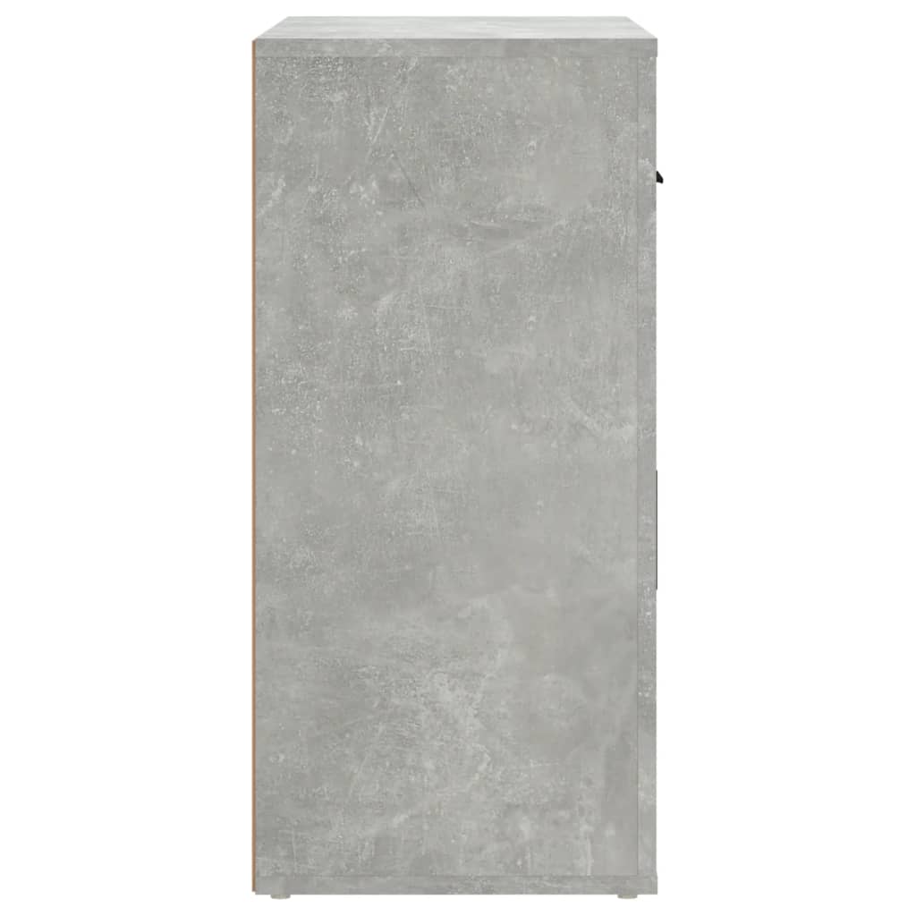 skænk 80x33x70 cm konstrueret træ betongrå