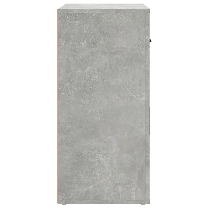 skænk 80x33x70 cm konstrueret træ betongrå