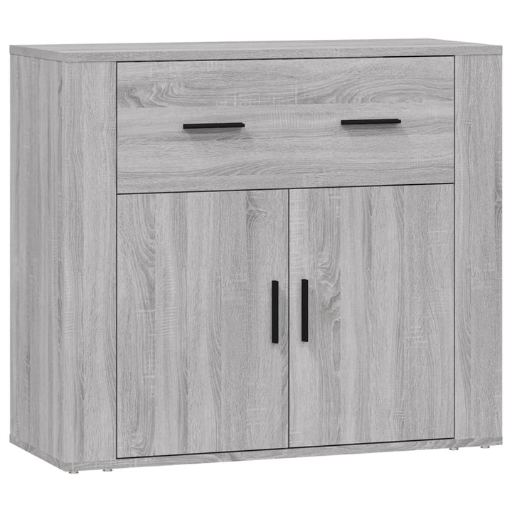 skænk 80x33x70 cm konstrueret træ grå sonoma-eg
