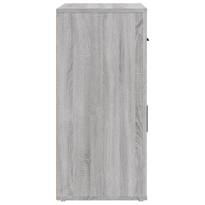 skænk 80x33x70 cm konstrueret træ grå sonoma-eg