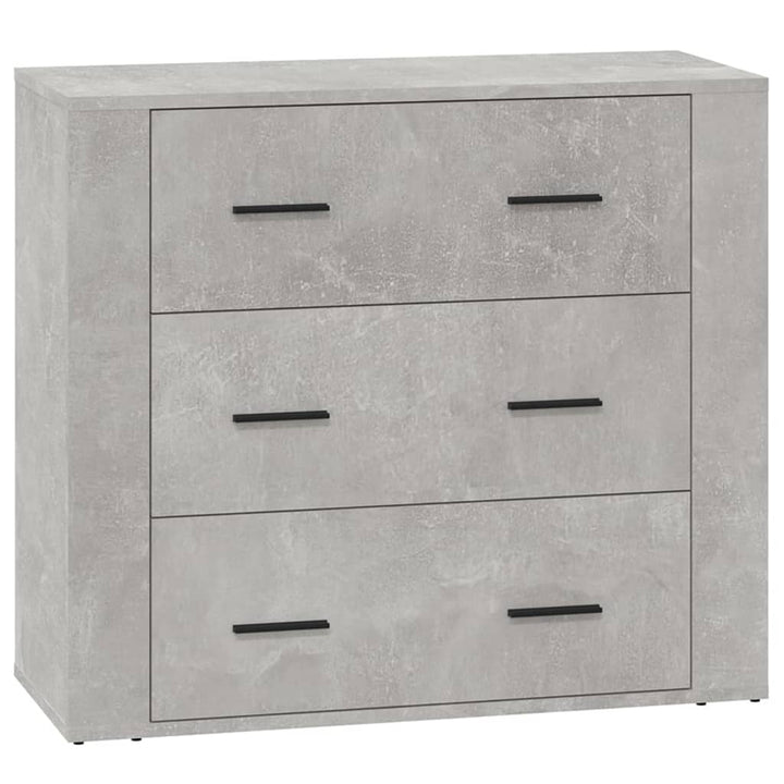 skænk 80x33x70 cm konstrueret træ betongrå
