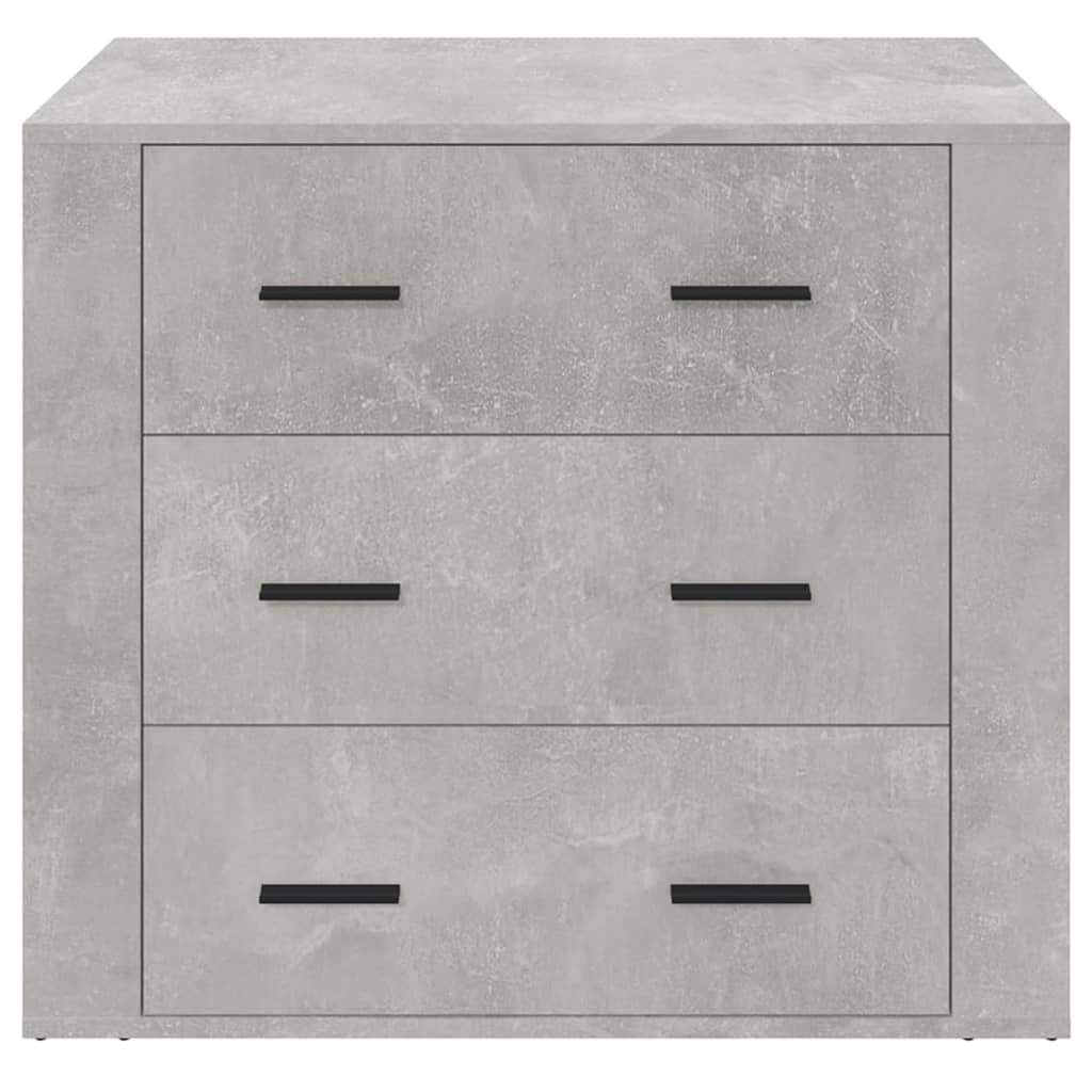 skænk 80x33x70 cm konstrueret træ betongrå