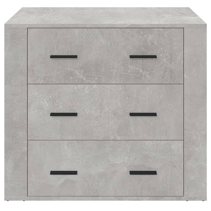 skænk 80x33x70 cm konstrueret træ betongrå