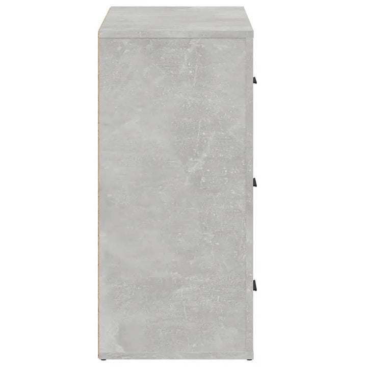 skænk 80x33x70 cm konstrueret træ betongrå