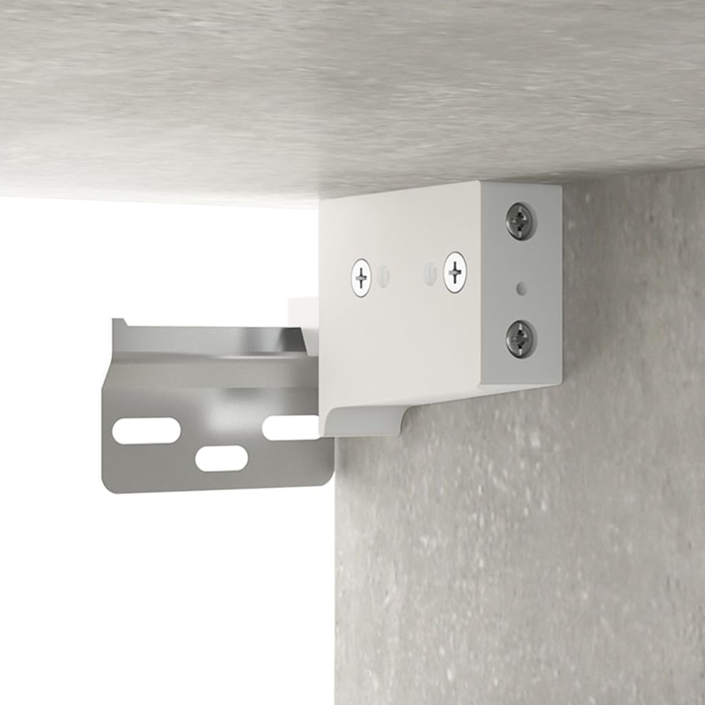 skænk 80x33x70 cm konstrueret træ betongrå
